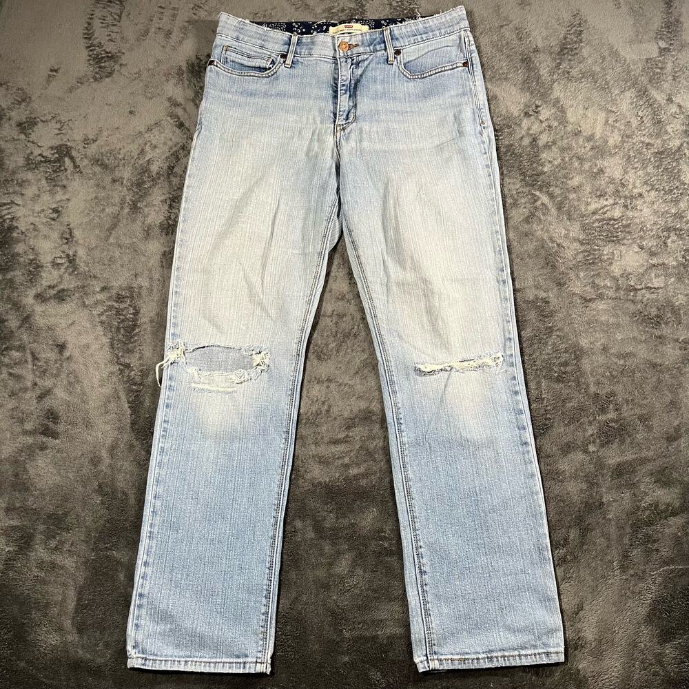 Vintage 1990s Levi's Perfect Waist 525 Straight Leg Washed Distressed Thrashed